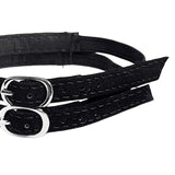 Maxbell 4xShoe Strap Holder with Buckle Shoelace Accessories Anti Loose for Women Lady suede black