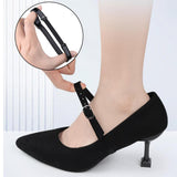 Maxbell 3xShoe Strap Holder with Buckle Shoelace Accessories Anti Loose for Women Lady suede black