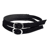 Maxbell 4xShoe Strap Holder with Buckle Shoelace Accessories Anti Loose for Women Lady suede black