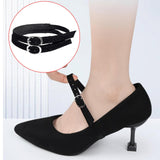 Maxbell 5xShoe Strap Holder with Buckle Shoelace Accessories Anti Loose for Women Lady suede black