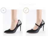 Maxbell 2xShoe Strap Holder with Buckle Shoelace Accessories Anti Loose for Women Lady mirror black