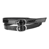 Maxbell 3xShoe Strap Holder with Buckle Shoelace Accessories Anti Loose for Women Lady mirror black