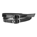 Maxbell 5xShoe Strap Holder with Buckle Shoelace Accessories Anti Loose for Women Lady mirror black