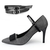 Maxbell 5xShoe Strap Holder with Buckle Shoelace Accessories Anti Loose for Women Lady mirror black