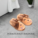 Maxbell Animal Kid House Slippers Slip On Shoes Casual Nonslip Winter Warm Shoes 14.5cm