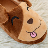 Maxbell Animal Kid House Slippers Slip On Shoes Casual Nonslip Winter Warm Shoes 15.5cm