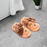 Maxbell Animal Kid House Slippers Slip On Shoes Casual Nonslip Winter Warm Shoes 17.5cm
