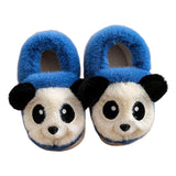 Maxbell Lovely Panda Slippers Warmer Clothing Handcraft 1 Pair for Toddler Boys Foot 17cm, Blue