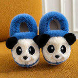 Maxbell Lovely Panda Slippers Warmer Clothing Handcraft 1 Pair for Toddler Boys Foot 17cm, Blue