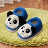 Maxbell Lovely Panda Slippers Warmer Clothing Handcraft 1 Pair for Toddler Boys Foot 20cm, Blue