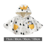 Maxbell Baby Cape Thick Warm Poncho Cape Fleece Lining Cloak Clothes for Toddler Kid Suitable height 73cm