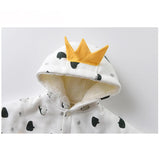 Maxbell Baby Cape Thick Warm Poncho Cape Fleece Lining Cloak Clothes for Toddler Kid Suitable height 73cm