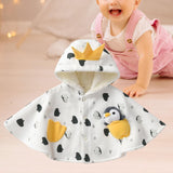 Maxbell Baby Cape Thick Warm Poncho Cape Fleece Lining Cloak Clothes for Toddler Kid Suitable height 80cm