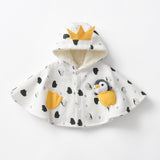 Maxbell Baby Cape Thick Warm Poncho Cape Fleece Lining Cloak Clothes for Toddler Kid Suitable height 80cm