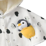 Maxbell Baby Cape Thick Warm Poncho Cape Fleece Lining Cloak Clothes for Toddler Kid Suitable height 80cm