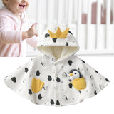 Maxbell Baby Cape Thick Warm Poncho Cape Fleece Lining Cloak Clothes for Toddler Kid Suitable height100cm
