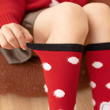 Maxbell Children Stockings Winter Warm Socks New Year Socks for Kids Gifts Red and Black