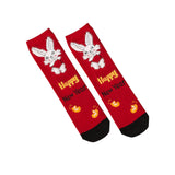 Maxbell Children Stockings Winter Warm Socks New Year Socks for Kids Gifts Red and Black