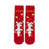 Maxbell Children Stockings Winter Warm Socks New Year Socks for Kids Gifts Red
