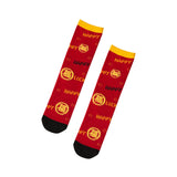 Maxbell Children Stockings Winter Warm Socks New Year Socks for Kids Gifts Red and Yellow
