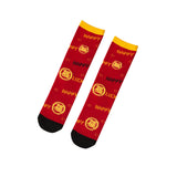 Maxbell Children Stockings Winter Warm Socks New Year Socks for Kids Gifts Red and Yellow