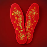 Maxbell 2xFeng Shui Seven Coins Insoles Breathable Replacement for Climbing Camping 43