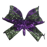Maxbell 2xSequin Butterfly Crop Top Halloween Party Belly Dance Club Rave Violet Green