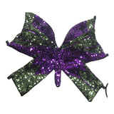 Maxbell 3xSequin Butterfly Crop Top Halloween Party Belly Dance Club Rave Violet Green