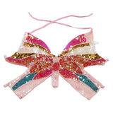 Maxbell 2xSequin Butterfly Crop Top Halloween Party Belly Dance Club Rave Pink
