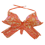 Maxbell 3xSequin Butterfly Crop Top Halloween Party Belly Dance Club Rave Orange
