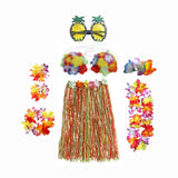 Maxbell 3xhawaiian Skirt Costume Set Fancy Dress Luau National Dress Cosplay 60cm Multicolor