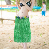 Maxbell 5xhawaiian Skirt Costume Set Fancy Dress Luau National Dress Cosplay 60cm Green
