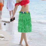 Maxbell 5xhawaiian Skirt Costume Set Fancy Dress Luau National Dress Cosplay 60cm Green