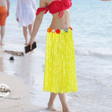 Maxbell 3xhawaiian Skirt Costume Set Fancy Dress Luau National Dress Cosplay 80cm Yellow