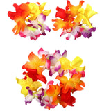 Maxbell 3xHawaiian Necklace Costume Set Beach Womens Fancy Dress Dress Decor Headband Multicolor