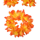 Maxbell 4xHawaiian Necklace Costume Set Beach Womens Fancy Dress Dress Decor Headband Orange
