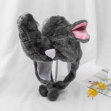 Maxbell 2xWinter Cartoon Animal Hat Elephant Child Costume for Dress up Party Festival