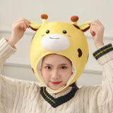 Maxbell 4xLovely Plush Hat Deer Shape Plush Photography Prop Kids New Year Cosplay