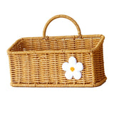 Maxbell 2xWall Mount Basket with Hanging Handle Decoration for Vegetable Ginger Garlic