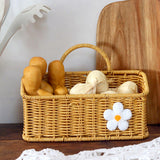 Maxbell 2xWall Mount Basket with Hanging Handle Decoration for Vegetable Ginger Garlic