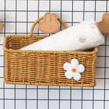 Maxbell 2xWall Mount Basket with Hanging Handle Decoration for Vegetable Ginger Garlic