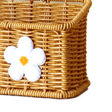 Maxbell 2xWall Mount Basket with Hanging Handle Decoration for Vegetable Ginger Garlic