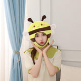 Maxbell 2xWomen Men Headwear Dress up Animal Plush Hat for Carnival Halloween