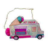 Maxbell 3xIce Cream Car Shaped Shoulder Bag Shopping Bag Cosplay Satchels Chain Bags