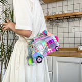 Maxbell 3xIce Cream Car Shaped Shoulder Bag Shopping Bag Cosplay Satchels Chain Bags
