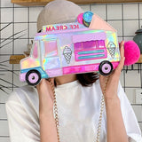 Maxbell 2xIce Cream Car Shaped Shoulder Bag Shopping Bag Cosplay Satchels Chain Bags