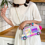 Maxbell 2xIce Cream Car Shaped Shoulder Bag Shopping Bag Cosplay Satchels Chain Bags