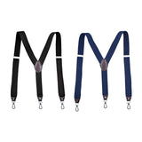 Maxbell 3xFashion Men's Suspenders Pants Adjustable Unisex Adjustable Y Back Black