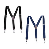 Maxbell 3xFashion Men's Suspenders Pants Adjustable Unisex Adjustable Y Back Black