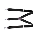Maxbell 5xFashion Men's Suspenders Pants Adjustable Unisex Adjustable Y Back Black